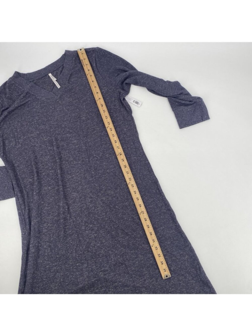 SOMA Size XL Gray CozyLuxe Long Sleeve Long Sleepshirt Rib - Picture 4 of 14